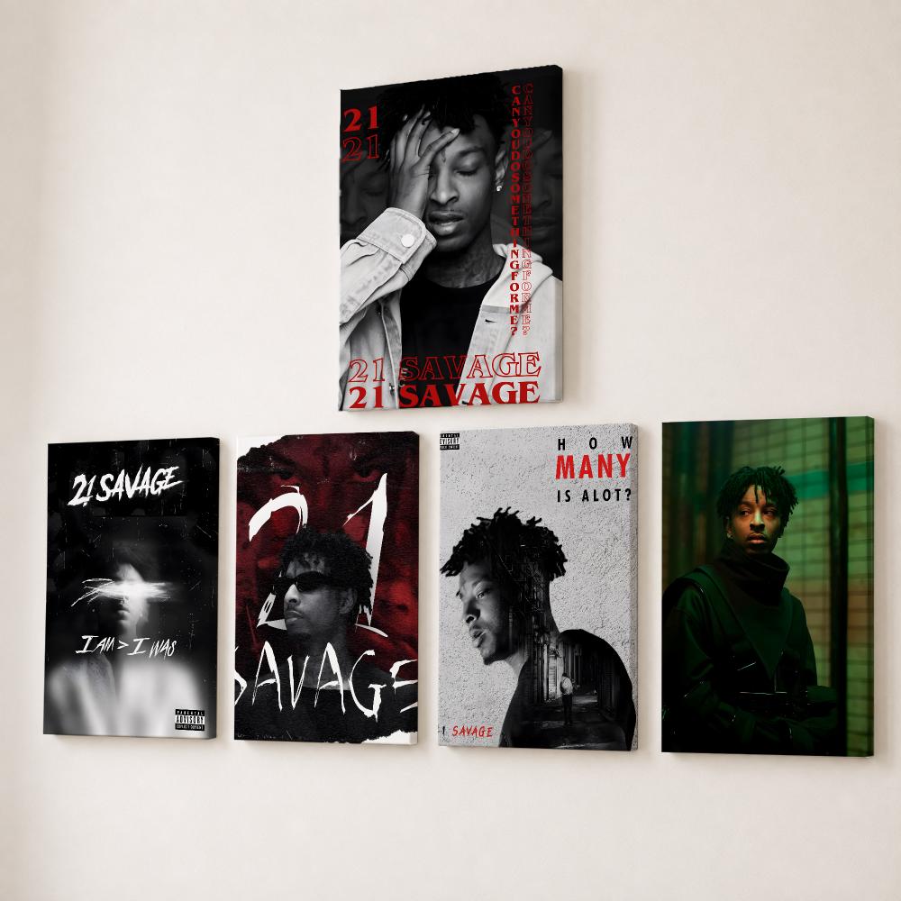 Canvas Wrap Ready - Popular Singer Rapper 21 S-Savage Poster