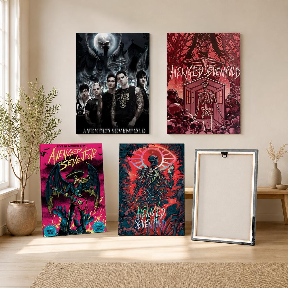 Rock Band A-avenged Sevenfold  - Canvas Wrap Ready ulasan dan harga