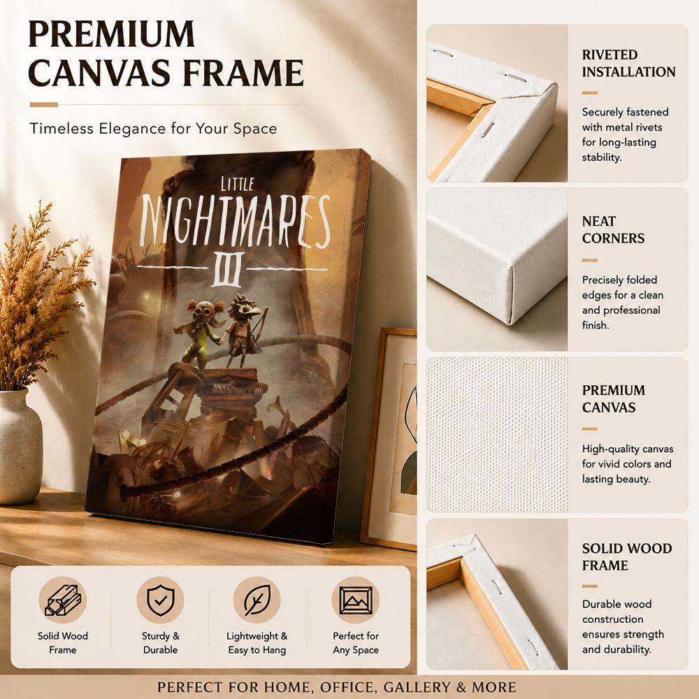 Game L-Little Nightmares Anime - Canvas Wrap Ready ulasan dan harga