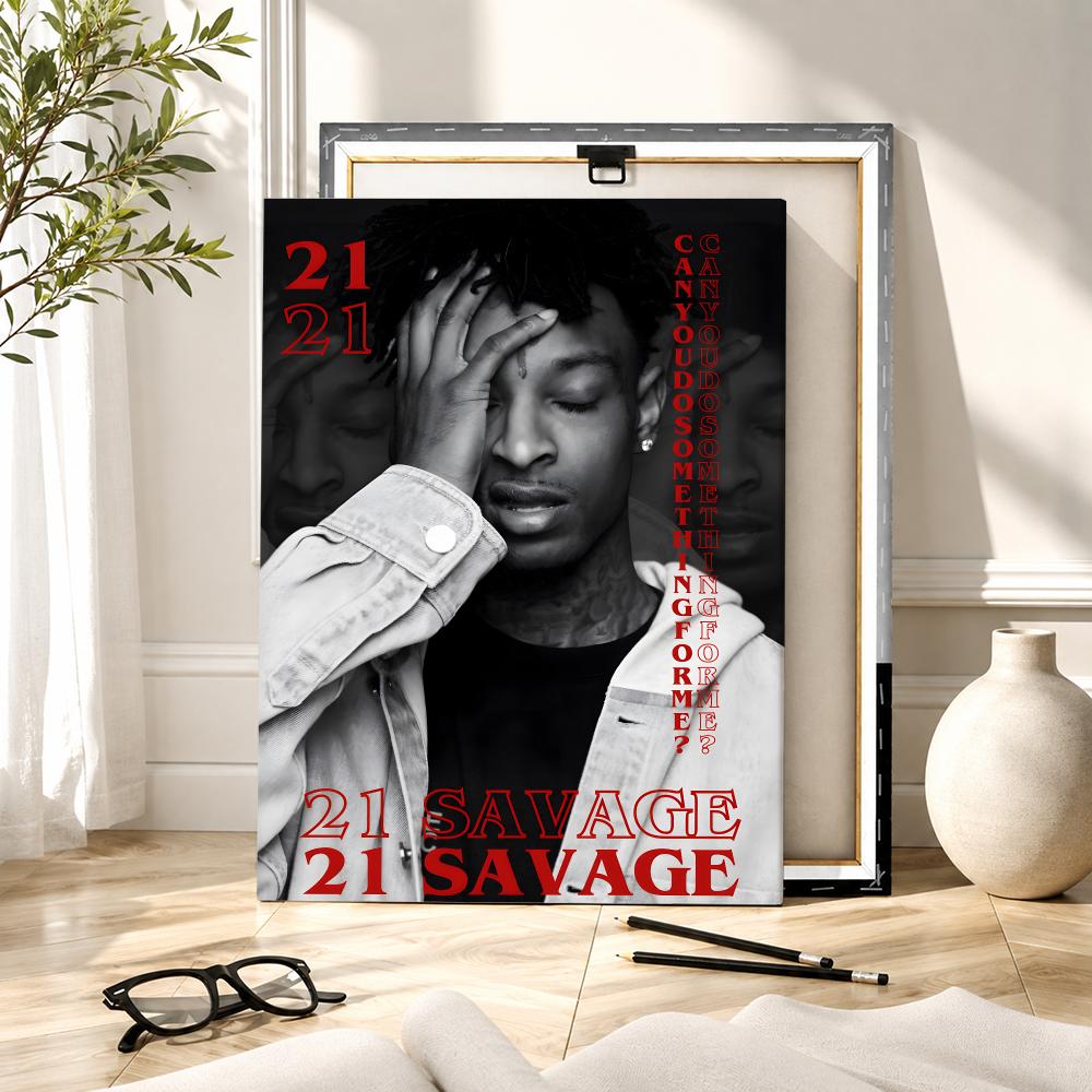 Popular Singer Rapper 21 S-Sav - Canvas Wrap Ready ulasan dan harga