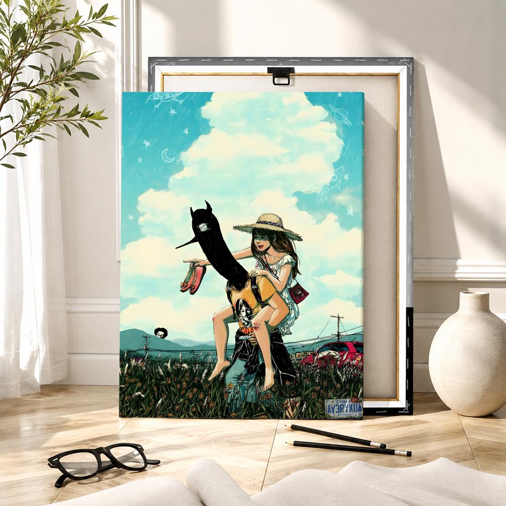 G-Goodnight Punpun Anime Paint - Canvas Wrap Ready ulasan dan harga