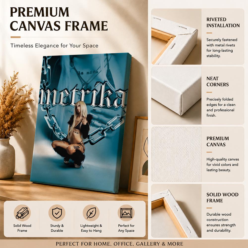 Rapper Singer M-Metrika Painti - Canvas Wrap Ready ulasan dan harga