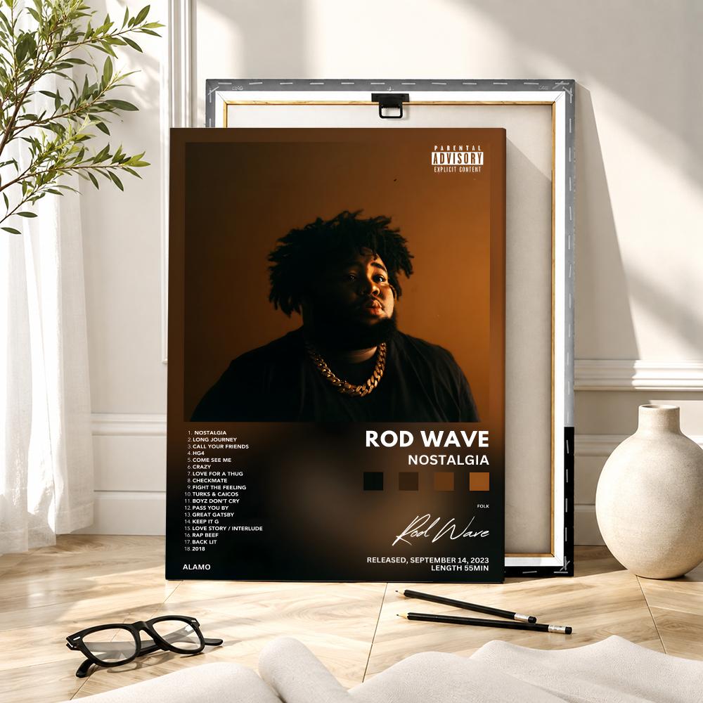 Rapper Singer R-Rod Wave Paint - Canvas Wrap Ready ulasan dan harga
