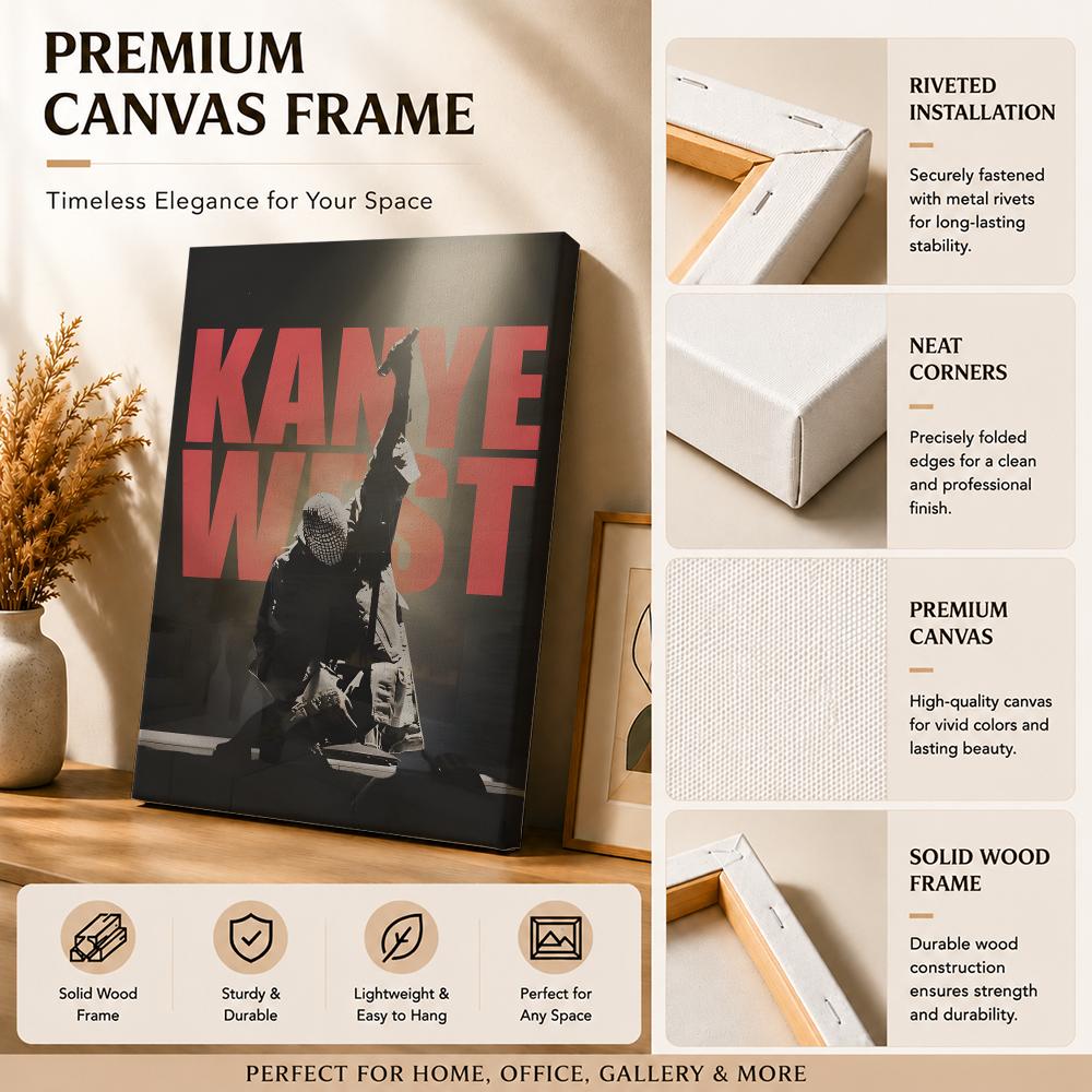 Rapper Singer K-Kanye West Pai - Canvas Wrap Ready ulasan dan harga