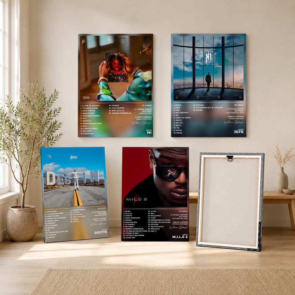 Singer Rapper N-ninho Painting - Canvas Wrap Ready ulasan dan harga