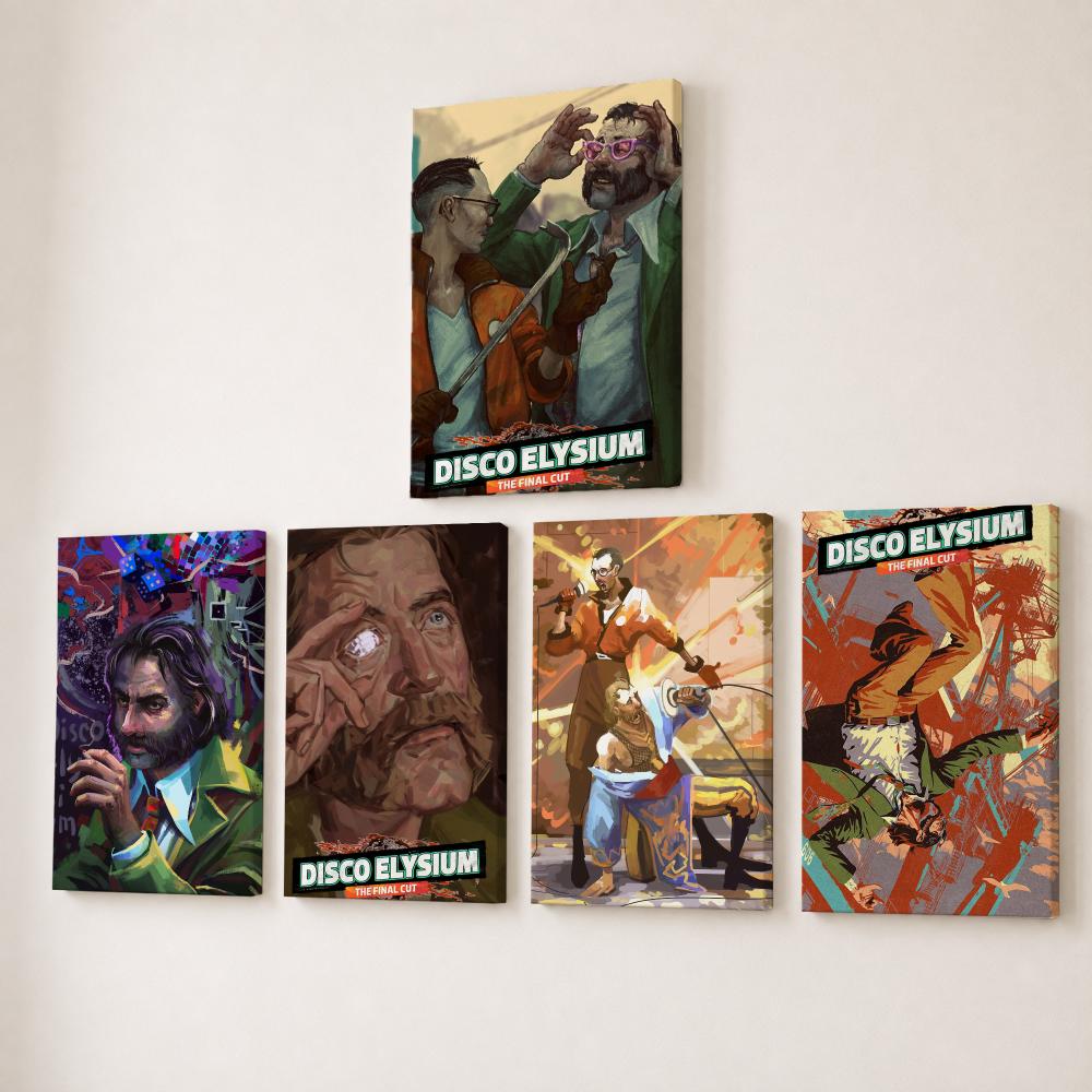D-Disco Elysium Hot Video Game - Canvas Wrap Ready ulasan dan harga