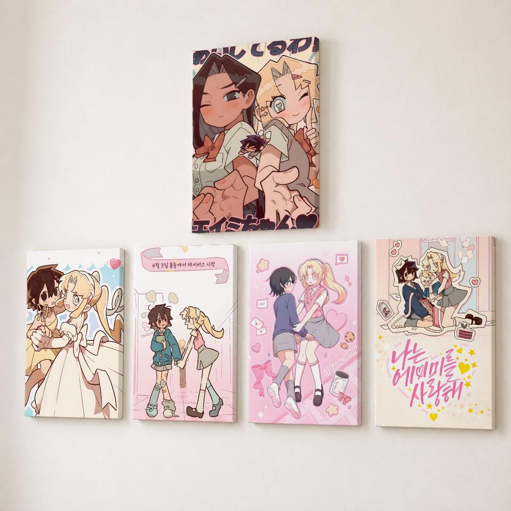 Anime I Love A-Amy Painting Ca - Canvas Wrap Ready ulasan dan harga